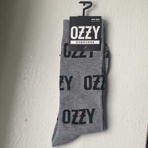 NEW- OZZY OSBOURNE Gray Casual Socks